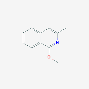 molecular formula C11H11NO B12117057 Isoquinoline, 1-methoxy-3-methyl- 