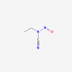 molecular formula C3H5N3O B1211707 Ethylnitrosocyanamide CAS No. 38434-77-4