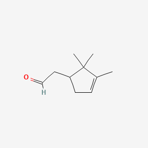 molecular formula C10H16O B1211711 2-(2,2,3-三甲基环戊-3-烯-1-基)乙醛 CAS No. 91819-58-8