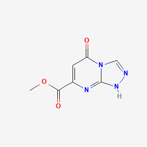 molecular formula C7H6N4O3 B12117112 Methyl 5-oxo-5,8-dihydro-[1,2,4]triazolo[4,3-a]pyriMidine-7-carboxylate 