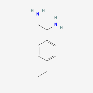 molecular formula C10H16N2 B12117115 1-(4-Ethylphenyl)ethane-1,2-diamine 