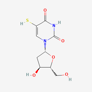 molecular formula C9H12N2O5S B1211712 Uridine, 2'-deoxy-5-mercapto- CAS No. 7085-54-3
