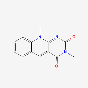 molecular formula C13H11N3O2 B1211714 3,10-Dimethyl-5-deazaisoalloxazine CAS No. 38559-35-2