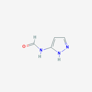 molecular formula C4H5N3O B12117148 N-(2H-Pyrazol-3-YL)formamide CAS No. 3816-85-1
