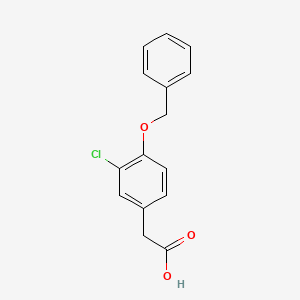 molecular formula C15H13ClO3 B1211715 3-Chloro-4-benzoyloxyphenylacetic acid CAS No. 60736-70-1