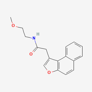 molecular formula C17H17NO3 B12117183 N-(2-methoxyethyl)-2-(naphtho[2,1-b]furan-1-yl)acetamide 
