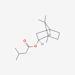 molecular formula C15H26O2 B1211727 Isobornyl isovalerate CAS No. 76-50-6