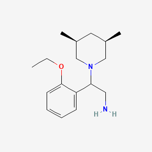 molecular formula C17H28N2O B12117271 1-Piperidineethanamine, beta-(2-ethoxyphenyl)-3,5-dimethyl-, (3R,5S)- CAS No. 956805-01-9