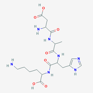 molecular formula C19H31N7O7 B12117289 H-DL-Asp-DL-Ala-DL-His-DL-Lys-OH 