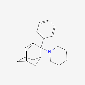 molecular formula C21H29N B1211730 Phenyladamantylpiperidine CAS No. 72241-99-7
