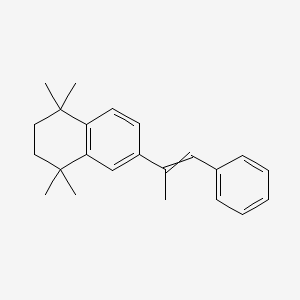 molecular formula C23H28 B1211739 1,1,4,4-Tetramethyl-6-(1-phenylprop-1-en-2-yl)-2,3-dihydronaphthalene 