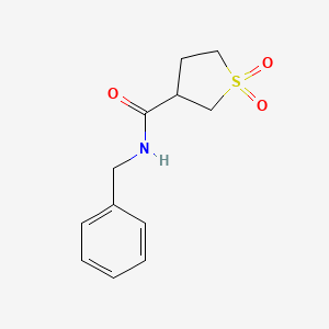 molecular formula C12H15NO3S B12117398 N-benzyl-1,1-dioxo-1lambda6-thiolane-3-carboxamide 