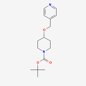 molecular formula C16H24N2O3 B12117403 Tert-butyl 4-((pyridin-4-yl)methoxy)piperidine-1-carboxylate 