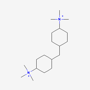 molecular formula C19H40N2+2 B1211741 Mebezonium CAS No. 688299-17-4