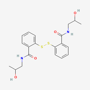 molecular formula C20H24N2O4S2 B1211742 2,2'-dithiobis(N-2-hydroxypropylbenzamide) CAS No. 73845-37-1