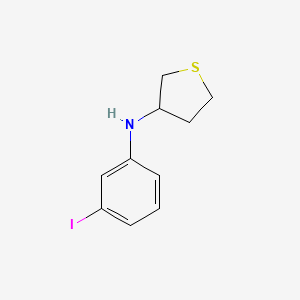 molecular formula C10H12INS B12117437 N-(3-iodophenyl)thiolan-3-amine 