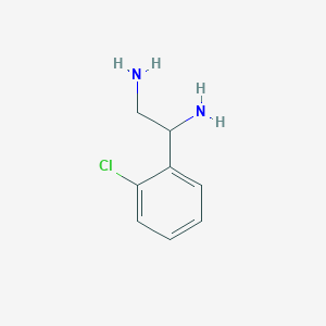 molecular formula C8H11ClN2 B12117441 1-(2-Chlorophenyl)ethane-1,2-diamine 