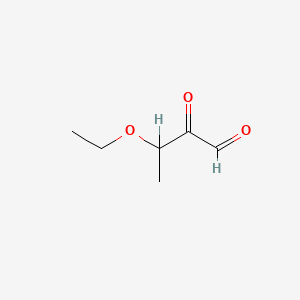 molecular formula C6H10O3 B1211746 3-Ethoxy-2-oxobutyraldehyde CAS No. 3688-37-7