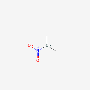 molecular formula C3H6NO2- B1211748 2-Nitropropane nitronate CAS No. 20846-00-8