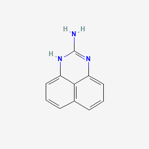 molecular formula C11H9N3 B1211749 1H-Perimidin-2-amine CAS No. 28832-64-6