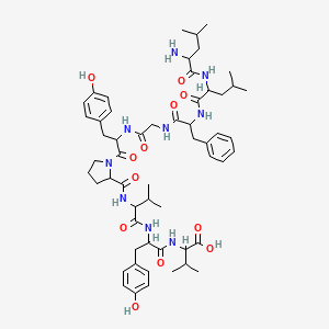 molecular formula C56H79N9O12 B12117502 H-Leu-leu-phe-gly-tyr-pro-val-tyr-val-OH 