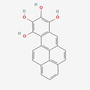 molecular formula C20H12O4 B1211751 Benzo[a]pyrene-7,8,9,10-tetrol CAS No. 73891-82-4