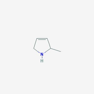 molecular formula C5H9N B12117520 2-methyl-2,5-dihydro-1H-pyrrole 