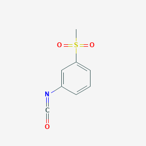 molecular formula C8H7NO3S B12117538 1-Isocyanato-3-(methylsulfonyl)benzene 