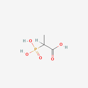 molecular formula C3H7O5P B1211754 2-Phosphonopropionic acid CAS No. 5962-41-4