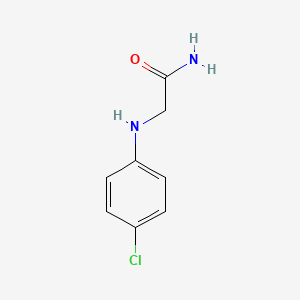 molecular formula C8H9ClN2O B12117657 2-(4-Chloroanilino)acetamide 
