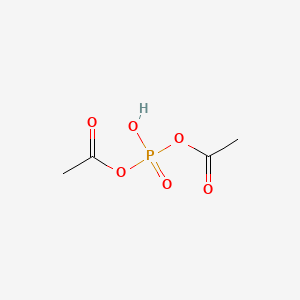 molecular formula C4H7O6P B1211766 Diacetyl phosphate CAS No. 3614-36-6