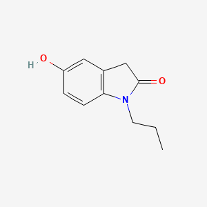 molecular formula C11H13NO2 B12117668 1-n-Propyl-5-hydroxyoxindole 