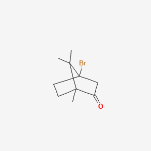 molecular formula C10H15BrO B12117697 Bicyclo[2.2.1]heptan-2-one, 4-bromo-1,7,7-trimethyl- CAS No. 55784-70-8