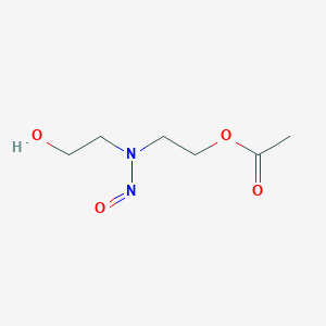 molecular formula C6H12N2O4 B1211770 N-Nitrosodiethanolamine monoacetate CAS No. 72909-55-8