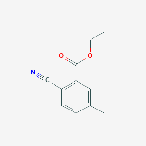 molecular formula C11H11NO2 B12117715 Ethyl 2-cyano-5-methylbenzoate 