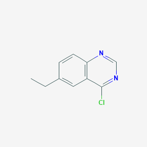 molecular formula C10H9ClN2 B12117784 4-Chloro-6-ethylquinazoline 