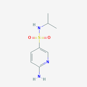 molecular formula C8H13N3O2S B12117971 6-amino-N-isopropylpyridine-3-sulfonamide CAS No. 890093-85-3