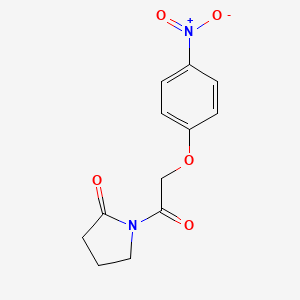 B1211812 1-[2-(4-Nitrophenoxy)acetyl]pyrrolidin-2-one CAS No. 211185-09-0