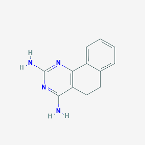 molecular formula C12H12N4 B12118152 5,6-Dihydro-benzo[h]quinazoline-2,4-diamine 