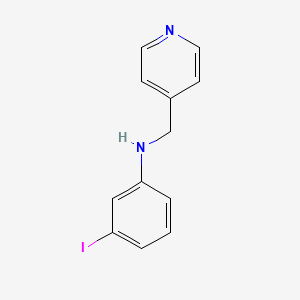 molecular formula C12H11IN2 B12118193 3-iodo-N-(pyridin-4-ylmethyl)aniline 