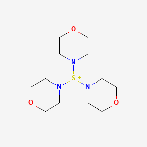 molecular formula C12H24N3O3S+ B12118199 Sulfonium, tri-4-morpholinyl- CAS No. 58357-02-1