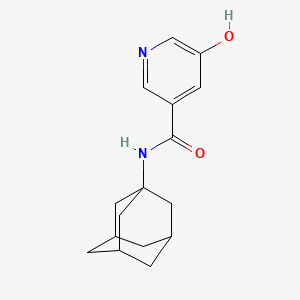 molecular formula C16H20N2O2 B1211821 N-(1-adamantyl)-5-hydroxy-3-pyridinecarboxamide 