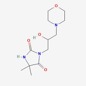 3-[2-Hydroxy-3-(4-morpholinyl)propyl]-5,5-dimethylimidazolidine-2,4-dione