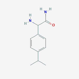 molecular formula C11H16N2O B12118254 2-Amino-2-(4-isopropylphenyl)acetamide 