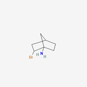 molecular formula C7H12BrN B12118273 2-Bromobicyclo[2.2.1]heptan-1-amine 