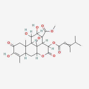 Methyl 3-(3,4-dimethylpent-2-enoyloxy)-10,15,16-trihydroxy-9,13-dimethyl-4,11-dioxo-5,18-dioxapentacyclo[12.5.0.01,6.02,17.08,13]nonadec-9-ene-17-carboxylate