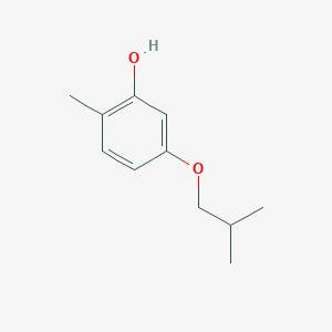 molecular formula C11H16O2 B12118353 5-Isobutoxy-2-methylphenol CAS No. 918445-16-6