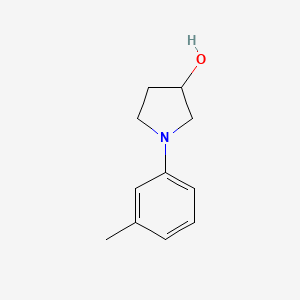 molecular formula C11H15NO B12118361 1-(3-Methylphenyl)pyrrolidin-3-ol CAS No. 5422-64-0