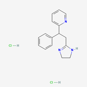 molecular formula C16H19Cl2N3 B1211839 Midaglizole hydrochloride CAS No. 79689-25-1