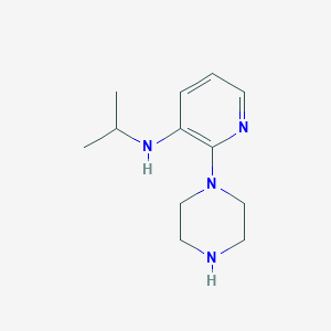 3-Pyridinamine, N-(1-methylethyl)-2-(1-piperazinyl)-